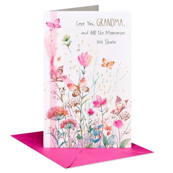 American Greetings Birthday Card for Grandmother (Field of Flowers)