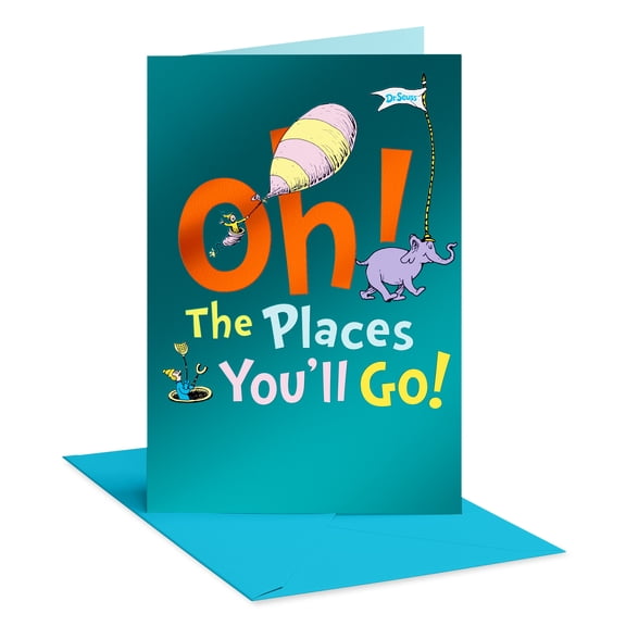 American Greetings Dr. Seuss Graduation Card for Anyone (Oh the Places You'll Go)