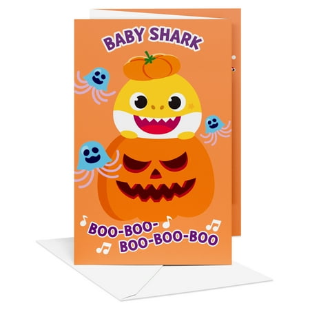 American Greetings Baby Shark Halloween Greeting Card for Kids (BOO-BOO-BOO)