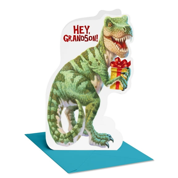American Greetings Birthday Card for Grandson (Dino-Wishes)