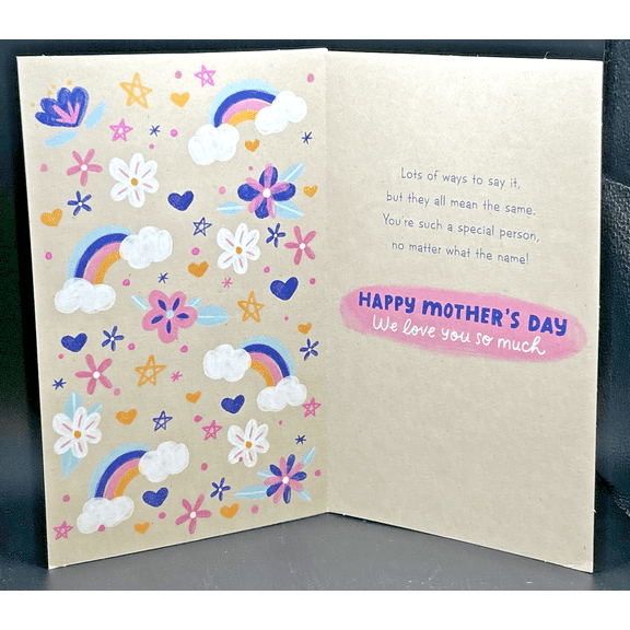 AG CARD MOTHER'S DAY LTG W FLOWERS