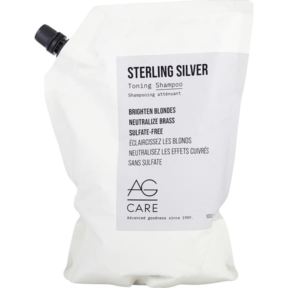 AG HAIR CARE by AG Hair Care - STERLING SILVER TONING SHAMPOO (NEW PACKAGING) 33.8 OZ - UNISEX