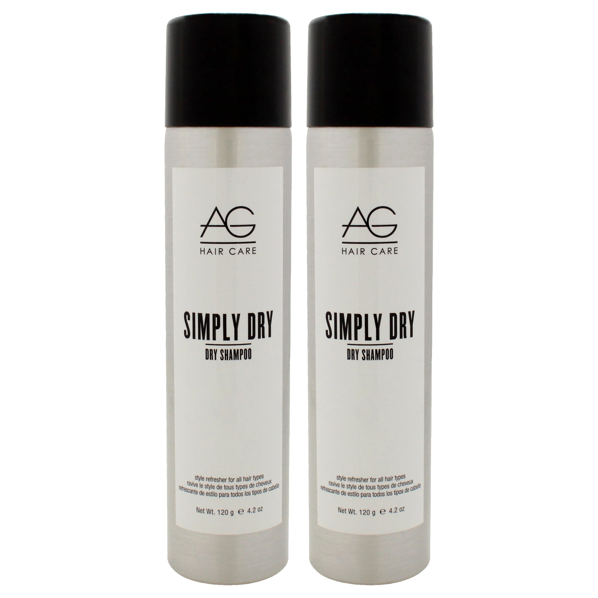 AG Hair Cosmetics Simply Dry Shampoo - Pack of 2 , 4.2 oz Dry Shampoo