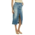 thumbnail image 1 of AG Jeans womens  Lana Workwear Midi Skirt, 25, Blue, 1 of 3