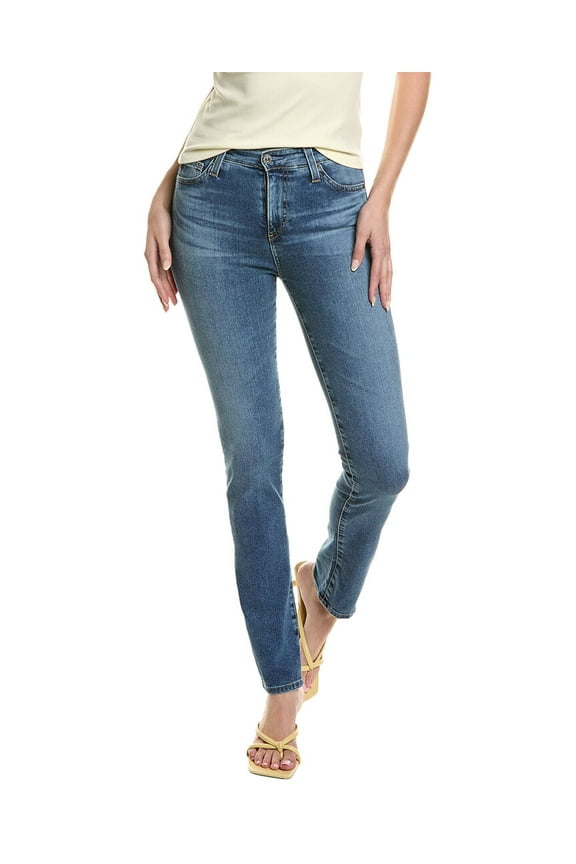 Jeans womens  Mari Extended Bluebell High-Rise Slim Straight Jean, 24, Blue