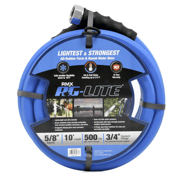 AG-Lite 5/8" x 10' Rubber Water Hose