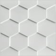 thumbnail image 1 of AG Trade Dundee Deco White Honeycomb PVC 3D Wall Panels, Decorative Wall Paneling Sample, 9" x 9", 1 of 3