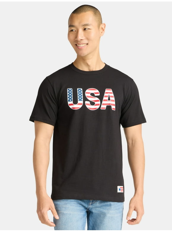 USA Unisex Tee Shirt, Men's Sizes XS-3XL