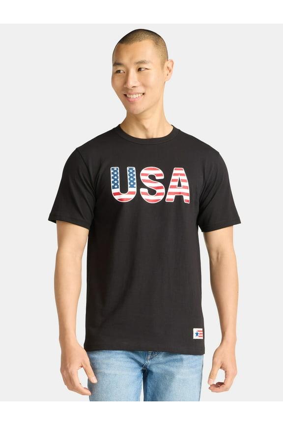USA Unisex Tee Shirt, Men's Sizes XS-3XL