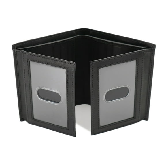 AG Wallets RFID Blocking Wallet for Men - Bifold Slim Wallet - Travel Wallet with 8 Card Holders, Full Size Bill Slot & 4 ID Windows - Cowhide Leather Wallet with Dual Flip Out ID Flaps