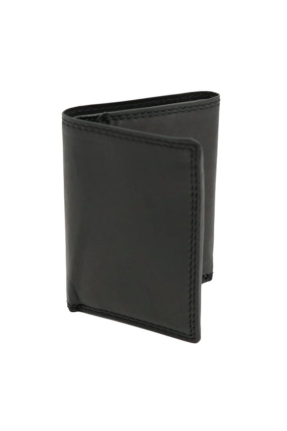 RFID Blocking Wallet for Men - Trifold Minimalist Slim Wallet with 10 Credit Card Slots & 3 Side Slots - 100% Genuine Leather Travel Wallet - Secure Compact Wallet