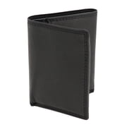 AG Wallets RFID Blocking Wallet for Men - Trifold Minimalist Slim Wallet with 10 Credit Card Slots & 3 Side Slots - 100% Genuine Leather Travel Wallet - Secure Compact Wallet