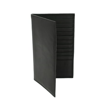 AG Wallets RFID Leather Holder for Men & Women with 20 Card Slots, 1 ID Window & Cash