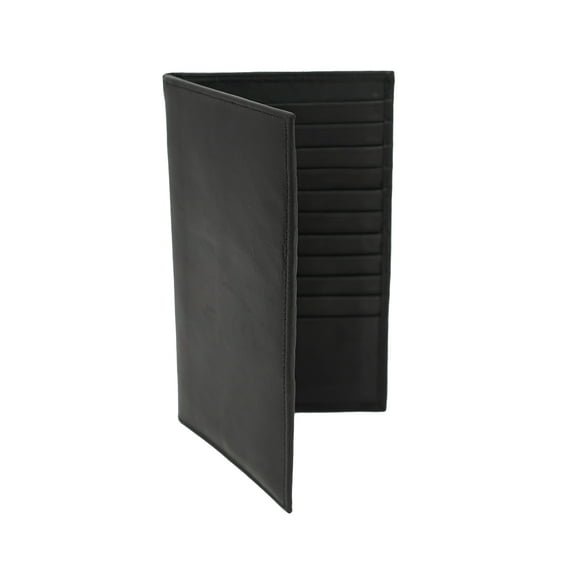 AG Wallets RFID Leather Holder for Men & Women with 20 Card Slots, 1 ID Window & Cash