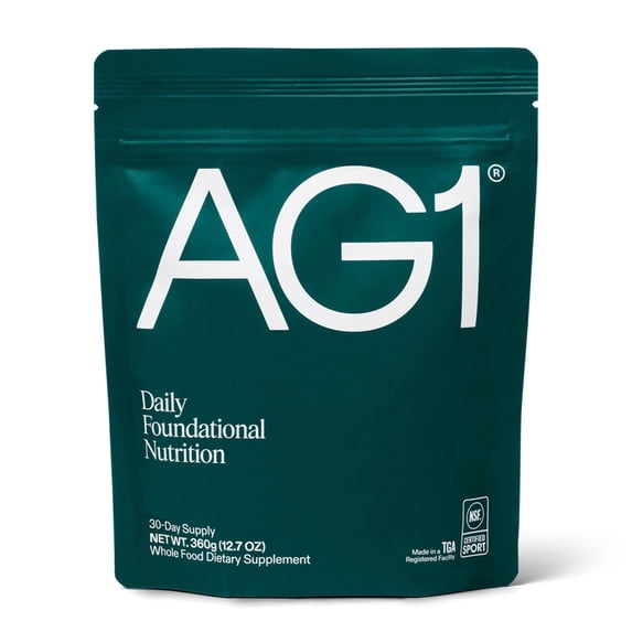 AG1 Athletic Greens - Powder Supplement Convenient Daily Nutrition- 30 Days Supply (12.70z)