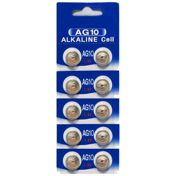 AG10 / LR1130 Alkaline Button Watch Battery 1.5V - 1000 Pack