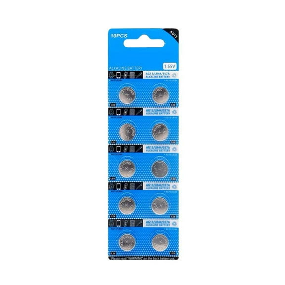 AG13 Button Battery LR44 A76 SR44 L1154 357A for Electronic Watches, Calculators, Remote Controls, and Toys