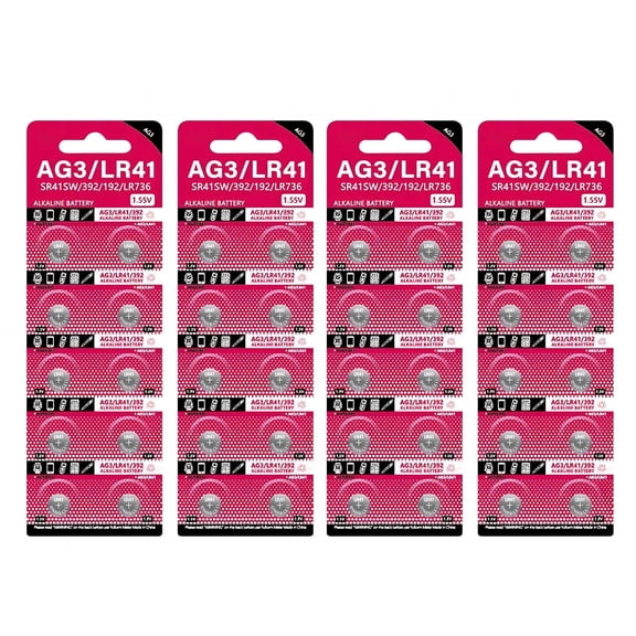 AG3 1.55V Button Cell Coin Lithium Batteries SR41 192 L736 384 SR41SW CX41 LR41 392 Long for Electronics Devices
