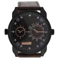 thumbnail image 1 of AG3736-12 Black/Brown Leather Strap Watch by Louis Villiers for Men - 1 Pc Watch, 1 of 2