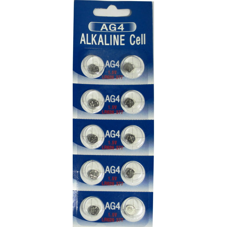AG4 LR626 377 SR66 1.5V Alkaline Button Cell Watch Batteries 10