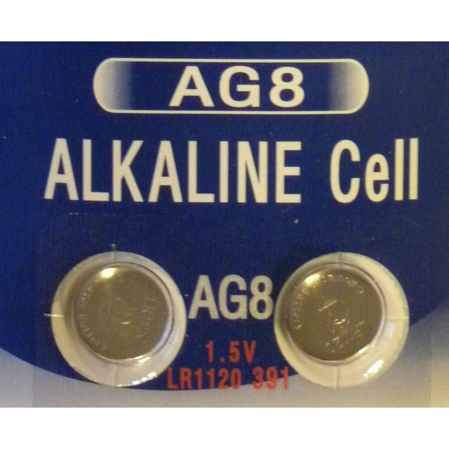 AG8 / LR1120 Alkaline Button Watch Battery 1.5V - 2 Pack, Replaces 191 ...
