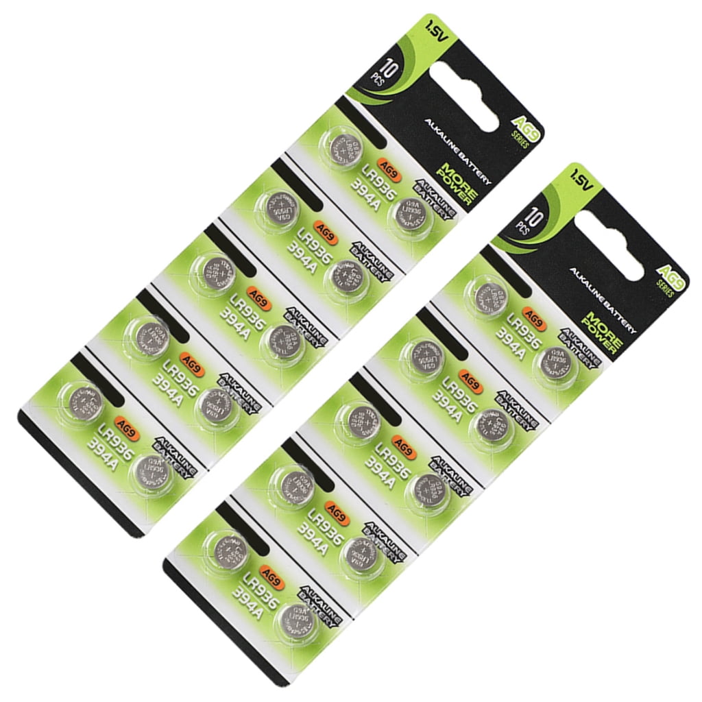 AG9 Alkaline Button Batteries 1.55V Coin Cell Batteries Pack of 10/20 ...