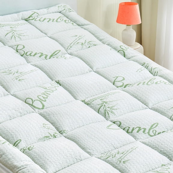 AGALI California King Mattress Pad Cover, Viscose Made from Bamboo Pillow Top Cooling Mattress Topper for Cal King Size Bed, 6-21 inches Deep Pocket, 72x84 inches