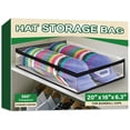 thumbnail image 1 of AGALI Clear Baseball Cap Organizer with Handle, Storage Box Holds Up to 40 Caps, Large Hat Keeper for Closet, Wardrobe & Travel | Multi-Use Organizer for Blankets, Scarves & Essentials, 1 of 6