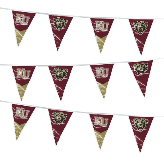 15' Kutztown University Graduation Decorations Triangle flag football Pennant Banner Bunting