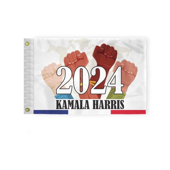 AGAS 2024 Kamala Harris Election Flag - 2X3 ft - Red & Blue Rectangle - - 200 Denier Nylon Durable and Vibrant for Kamala 2024 Support - Double-sided with reverse print on the back.