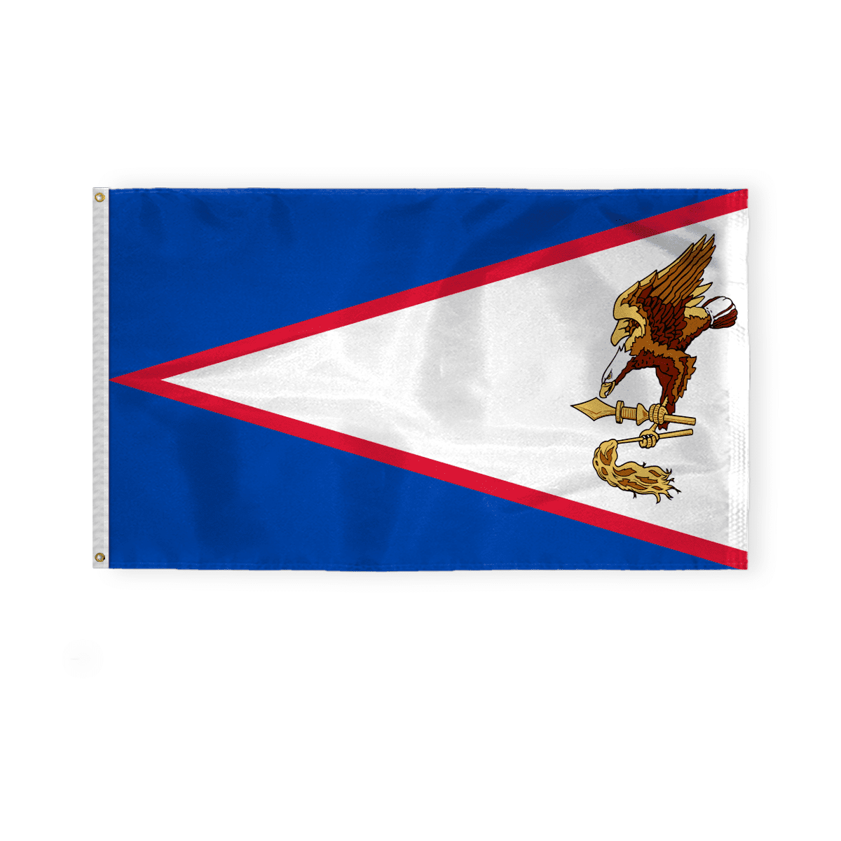 AGAS 3 x 5 Feet American Samoa Flag Heavyweight Nylon Brass Grommets Stitched Edges Fade Resistant & Vivid Colors Samoan Flags Nylon with Canvas Header for Outside 3 X 5 Ft