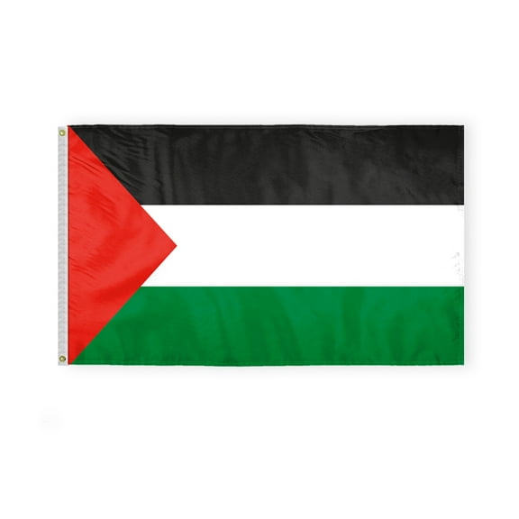 AGAS 3 x 5 Feet Palestine Flag Metal Grommets Palestinian 3 X 5 Ft Polyester Indoor Flags