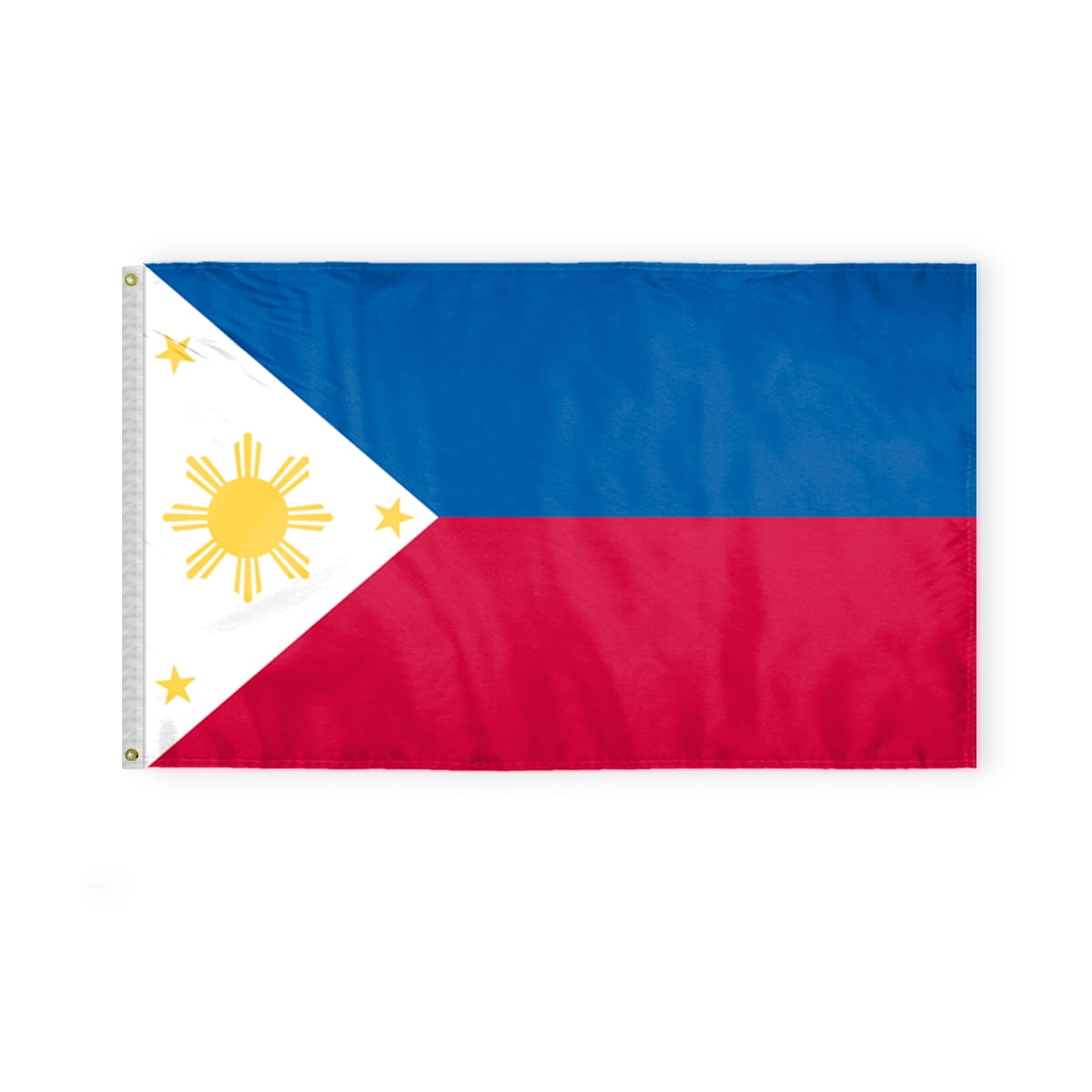 AGAS 3 x 5 Feet Philipines Flag Metal Grommets Filipino 3 X 5 Ft Polyester Indoor Flags
