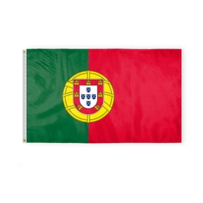 AGAS 3 x 5 Feet Portugal Flag Metal Grommets Portuguese 3 X 5 Ft Polyester Indoor Flags