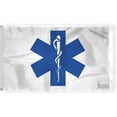 thumbnail image 1 of AGAS 3'x5' Ft Star of Life Flag Civilian Service Flags-Printed on 200-Denier Nylon, With Canvas Header & 2 Anti-Rust Brass Grommets, 1 of 1