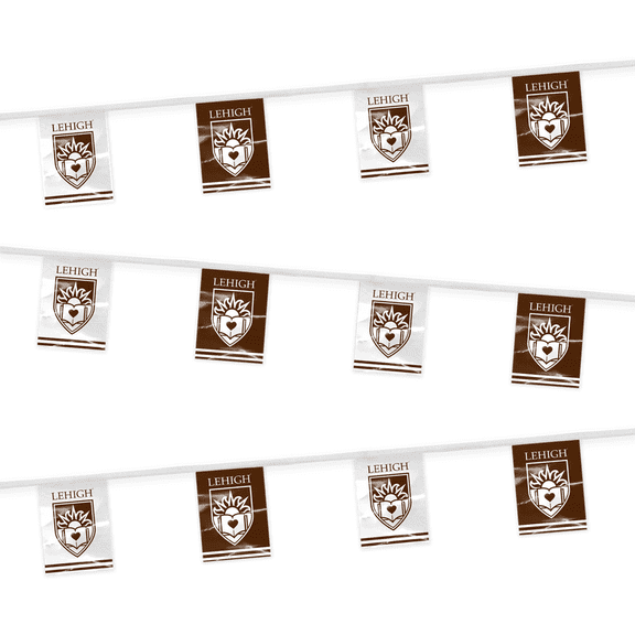 AGAS 30' Lehigh University Decorations, Graduation Pennant Flags, Football Décor for Congrats Grad Party