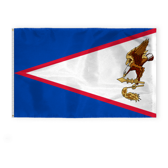 AGAS 4 x 6 Feet American Samoa Flag Heavyweight Nylon Brass Grommets Stitched Edges Fade Resistant & Vivid Colors Samoan Flags Nylon with Canvas Header for Outside 4 X 6 Ft
