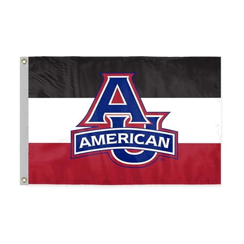AGAS American University Flag 12 x 18 inch AU Eagles Logo Design NCAA Polyester Flag w Grommet