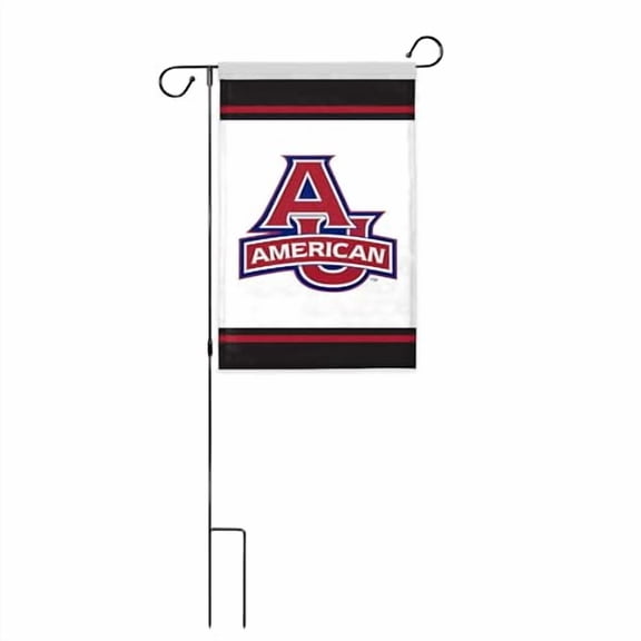 AGAS American University Garden Flag 12 x 18 inch NCAA AU Polyester Garden Flag Without Pole