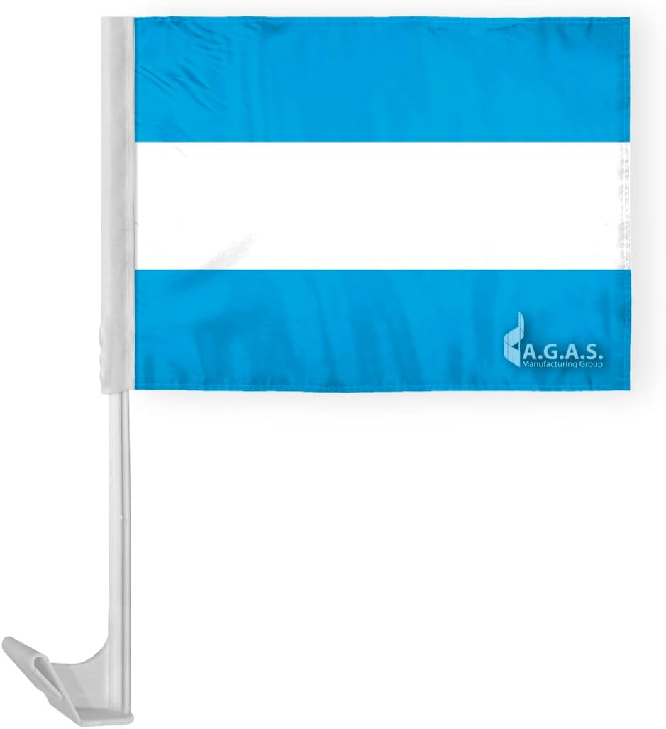 Agas Argentina Car Flag 12x16 Inch Printed Single Sided On Polyester Stitched Edges 17 4687