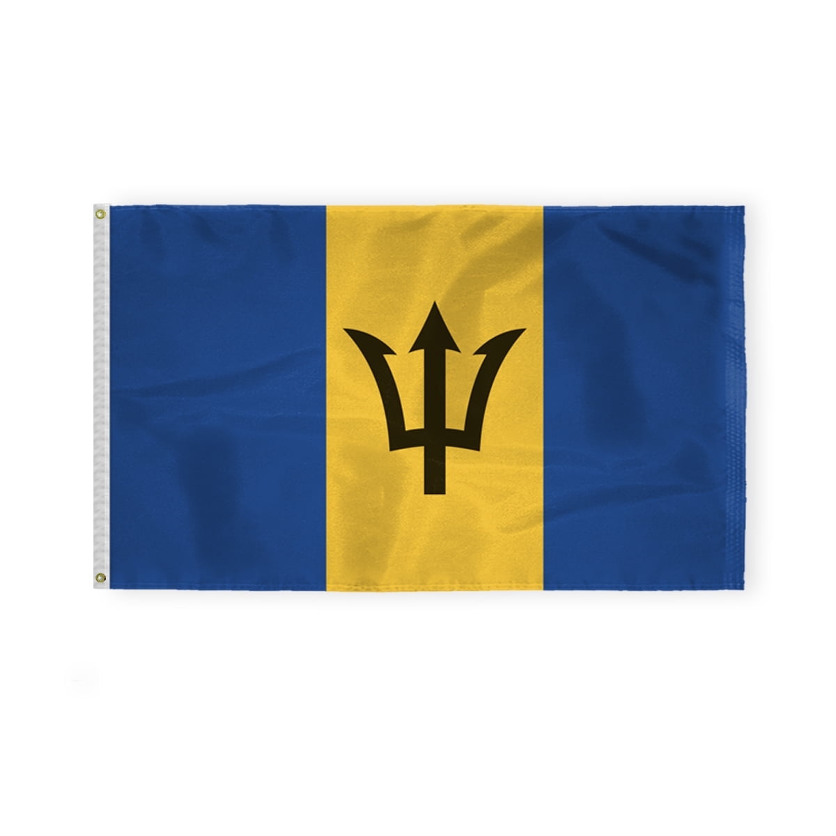 AGAS Barbados 3x5 ft 200D Nylon Fabric Double Stitched Canvas Header Brass Grommets Fade Resistant & Vivid Colors Can be Hung on Flagpole Outside or Indoors on a Wall