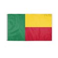thumbnail image 1 of AGAS Benin Flag 3x5 ft Double Stitched Hem 100% Polyester Metal Grommets Indoor Beninese National Flag, 1 of 1