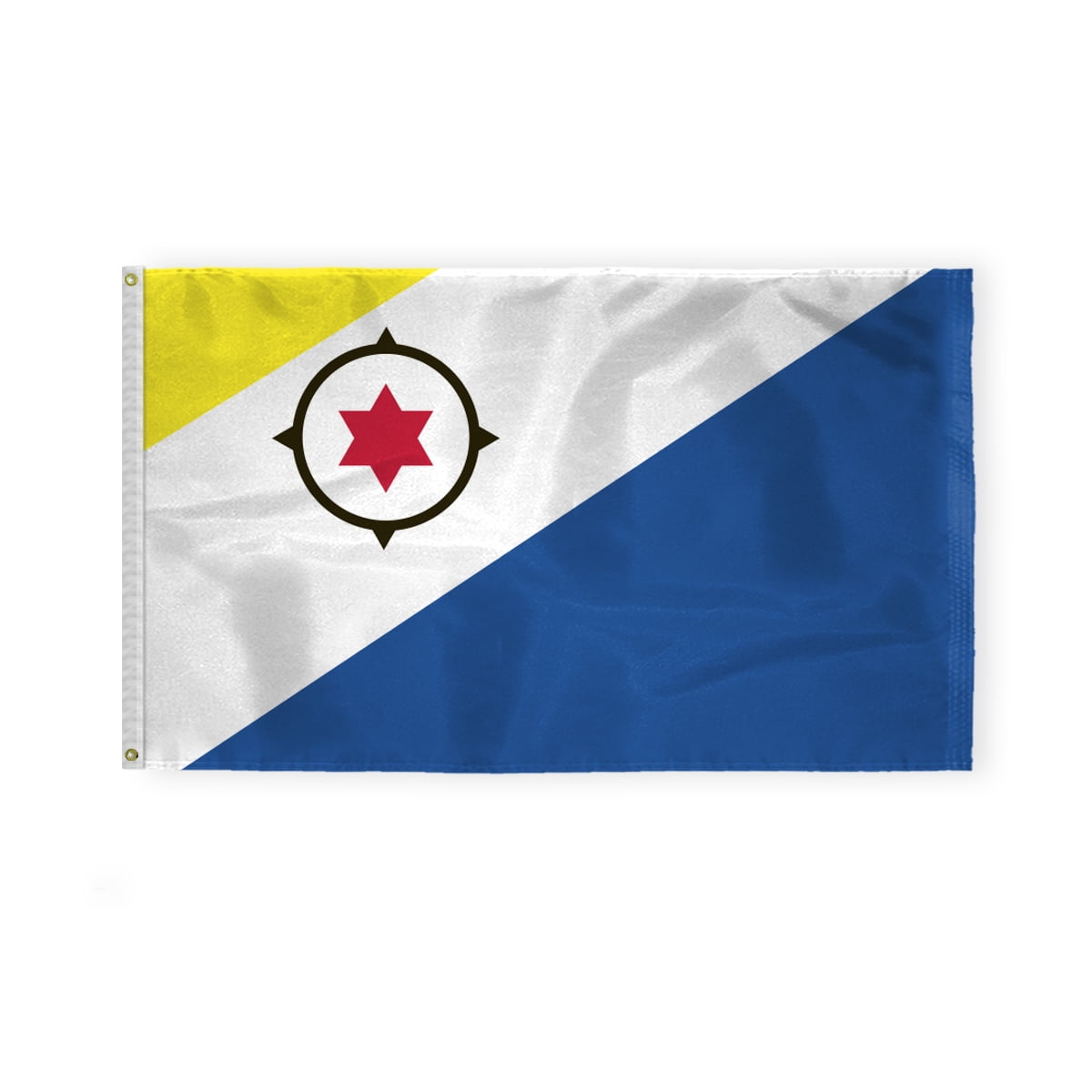 AGAS Bonaire Flag 3x5 ft 200D Nylon Fabric Double Stitched Canvas Header Brass Grommets Fade Resistant & Vivid Colors Can be Hung on Flagpole Outside or Indoors on a Wall