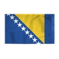 thumbnail image 1 of AGAS Bosnia & Herzegovina Flag 6x10 ft 200D Nylon 6 Needle Lock Stitched Fly Hem Never Rust Brass Grommets Canvas Header Large Size Old Bosnian National Flag, 1 of 1