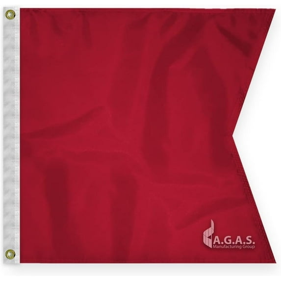 AGAS Bravo Code B Marine Signal Flag - Printed 200D Nylon - Canvas Header - Brass Grommets - Colorfast & Stitched Edges - Nautical Boat Flag - Naval Code Signal Flag.