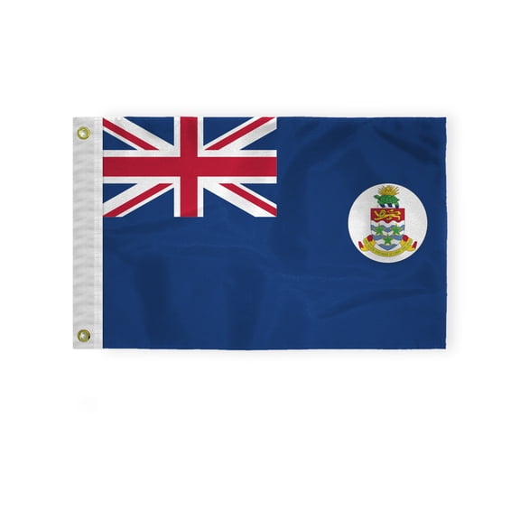AGAS British Virgin Islands Boat Flag 12x18 inch Printed Single Sided on 200D Nylon Double Stitched Canvas Header Brass Grommets Fade Resistant & Vivid Color Banner 12x18 in for Boat