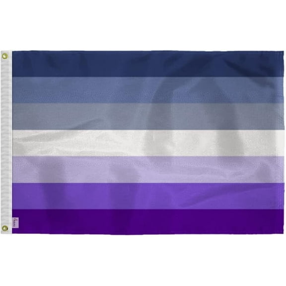 AGAS Butch Lesbian Pride Flag 2x3 Ft - Double Sided Printed 200D Nylon - Brass Grommets - Fade Proof Sharp Colors - Butch Lesbian Community Flag