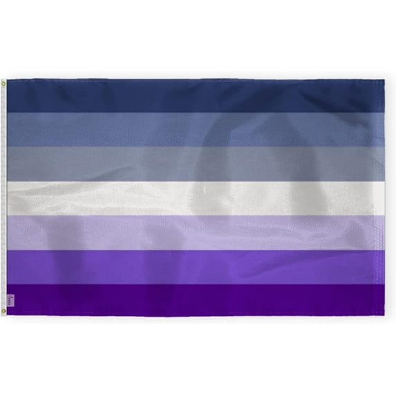 AGAS Butch Lesbian Pride Flag 5x8 Ft - Double Sided Printed 200D Nylon - Brass Grommets Stitched Edges Fade Proof Sharp Colors Indoor/Outdoor Stud Pride flag