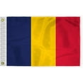 thumbnail image 1 of AGAS Chad 12x18 inch Mini Chad Flag 200D Nylon Fabric Double Stitched Canvas Header Brass Grommets Fade Resistant & Vivid Color Chad Boat Flag, 1 of 1