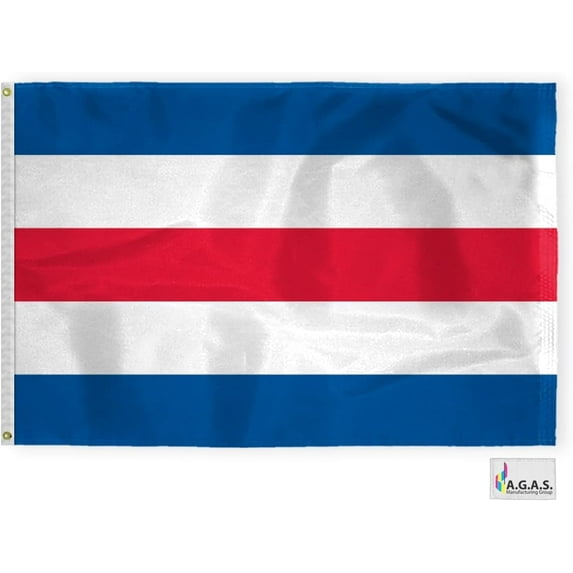 AGAS Charlie Code C Marine Signal Flag - Printed 200D Nylon - Canvas Header - Brass Grommets - Colorfast & Stitched Edges - Nautical Boat Flag - Naval Code Signal Flag.